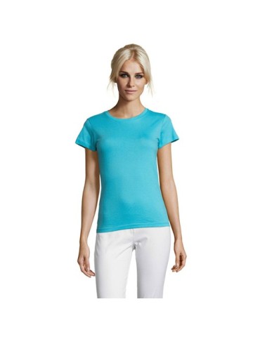 T-shirt Femme Personnalisable 100% Coton 150g REGENT Matières : coton Taille textile : XL Couleurs : bleu atoll objet promotionn