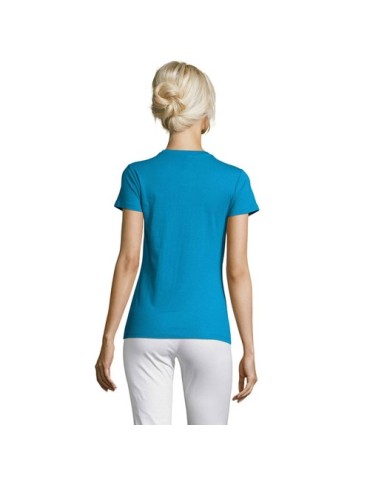 T-shirt Femme Personnalisable 100% Coton 150g REGENT Matières : coton Taille textile : M Couleurs : bleu aqua objet publicitaire