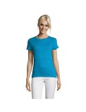 T-shirt Femme Personnalisable 100% Coton 150g REGENT Matières : coton Taille textile : XL Couleurs : bleu aqua cadeau entreprise