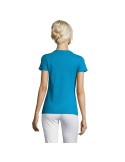 T-shirt Femme Personnalisable 100% Coton 150g REGENT Matières : coton Taille textile : XL Couleurs : bleu aqua personnalisation 