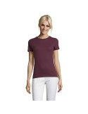 T-shirt Femme Personnalisable 100% Coton 150g REGENT Matières : coton Taille textile : M Couleurs : bordeaux personnalisation su