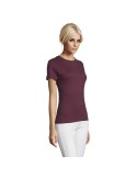 T-shirt Femme Personnalisable 100% Coton 150g REGENT Matières : coton Taille textile : XL Couleurs : bordeaux marquage couleur é
