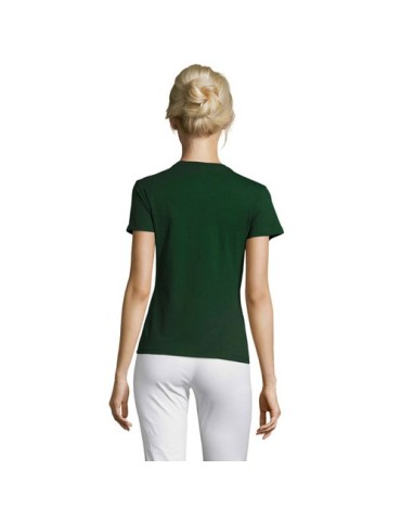 T-shirt Femme Personnalisable 100% Coton 150g REGENT Matières : coton Taille textile : S Couleurs : vert bouteille cadeau client