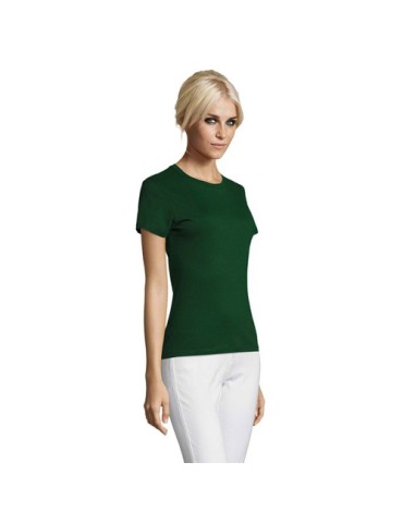 T-shirt Femme Personnalisable 100% Coton 150g REGENT Matières : coton Taille textile : XXL Couleurs : vert bouteille personnalis