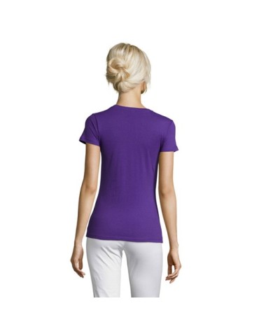 T-shirt Femme Personnalisable 100% Coton 150g REGENT Matières : coton Taille textile : S Couleurs : violet foncé cadeau client o
