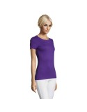 T-shirt Femme Personnalisable 100% Coton 150g REGENT Matières : coton Taille textile : XL Couleurs : violet foncé marquage laser