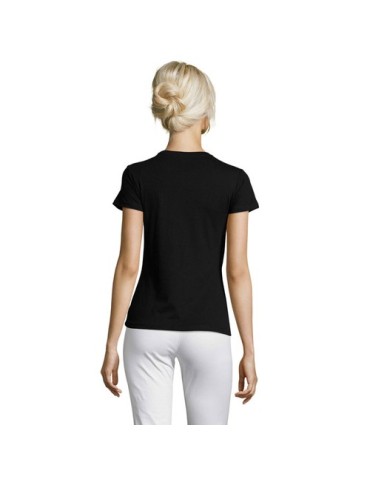 T-shirt Femme Personnalisable 100% Coton 150g REGENT Matières : coton Taille textile : XL Couleurs : noir profond goodies public