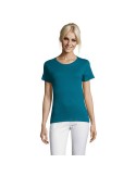 T-shirt Femme Personnalisable 100% Coton 150g REGENT Matières : coton Taille textile : L Couleurs : bleu canard objet publicitai
