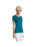 T-shirt Femme Personnalisable 100% Coton 150g REGENT Matières : coton Taille textile : L Couleurs : bleu canard cadeau entrepris
