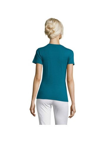 T-shirt Femme Personnalisable 100% Coton 150g REGENT Matières : coton Taille textile : S Couleurs : bleu canard personnalisation