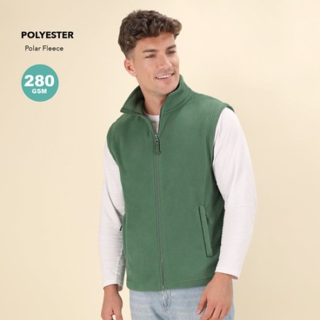 Gilet Polaire Personnalisable Éco-responsable Destin Matières : polyester Taille textile : S Couleurs : bleu marine personnalisa