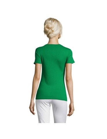 T-shirt Femme Personnalisable 100% Coton 150g REGENT Matières : coton Taille textile : XL Couleurs : vert prairie objet promo pe