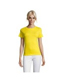 T-shirt Femme Personnalisable 100% Coton 150g REGENT Matières : coton Taille textile : XXL Couleurs : jaune citron impression ha