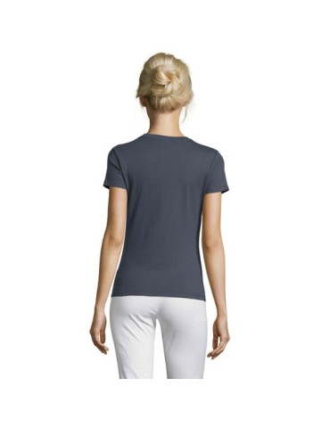 T-shirt Femme Personnalisable 100% Coton 150g REGENT Matières : coton Taille textile : S Couleurs : gris souris marquage laser u