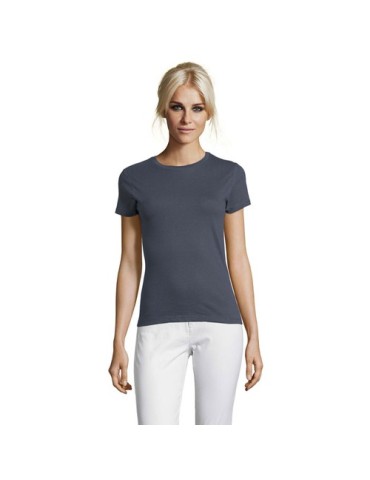 T-shirt Femme Personnalisable 100% Coton 150g REGENT Matières : coton Taille textile : XXL Couleurs : gris souris goodies person