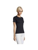 T-shirt Femme Personnalisable 100% Coton 150g REGENT Matières : coton Taille textile : M Couleurs : bleu marine marquage couleur