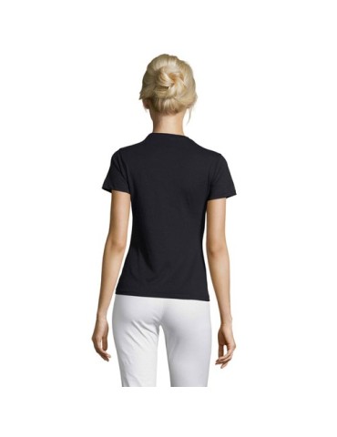 T-shirt Femme Personnalisable 100% Coton 150g REGENT Matières : coton Taille textile : M Couleurs : bleu marine cadeau affaires 