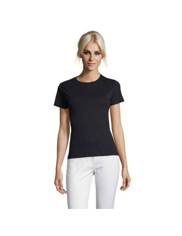 T-shirt Femme Personnalisable 100% Coton 150g REGENT Matières : coton Taille textile : XL Couleurs : bleu marine livraison expre