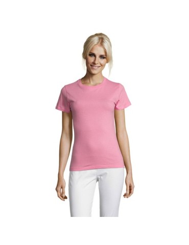 T-shirt Femme Personnalisable 100% Coton 150g REGENT Matières : coton Taille textile : S Couleurs : rose orchidée goodies entrep
