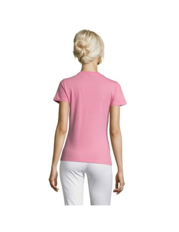 T-shirt Femme Personnalisable 100% Coton 150g REGENT Matières : coton Taille textile : S Couleurs : rose orchidée impression log