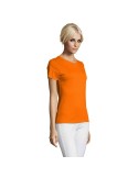 T-shirt Femme Personnalisable 100% Coton 150g REGENT Matières : coton Taille textile : M Couleurs : orange impression logo haute
