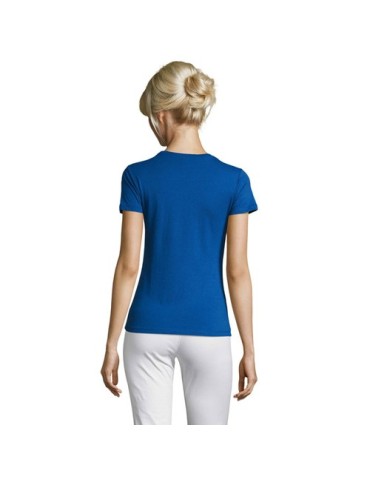 T-shirt Femme Personnalisable 100% Coton 150g REGENT Matières : coton Taille textile : M Couleurs : bleu royal goodies publicita