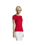 T-shirt Femme Personnalisable 100% Coton 150g REGENT Matières : coton Taille textile : XXL Couleurs : rouge impression haute déf