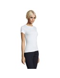 T-shirt Femme Personnalisable 100% Coton 150g REGENT Matières : coton Taille textile : L Couleurs : blanc personnalisation rapid