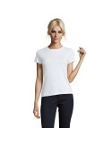 T-shirt Femme Personnalisable 100% Coton 150g REGENT Matières : coton Taille textile : XL Couleurs : blanc accessoire événementi