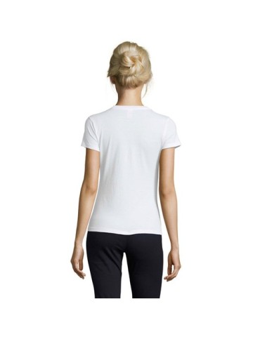 T-shirt Femme Personnalisable 100% Coton 150g REGENT Matières : coton Taille textile : XL Couleurs : blanc personnalisable avec 
