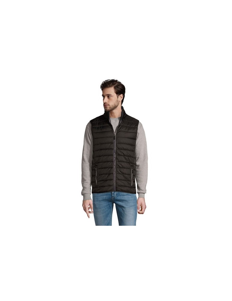 Doudoune Légère Personnalisable Bodywarmer WAVE MEN Taille textile : L Couleurs : noir goodies publicitaire événementiel