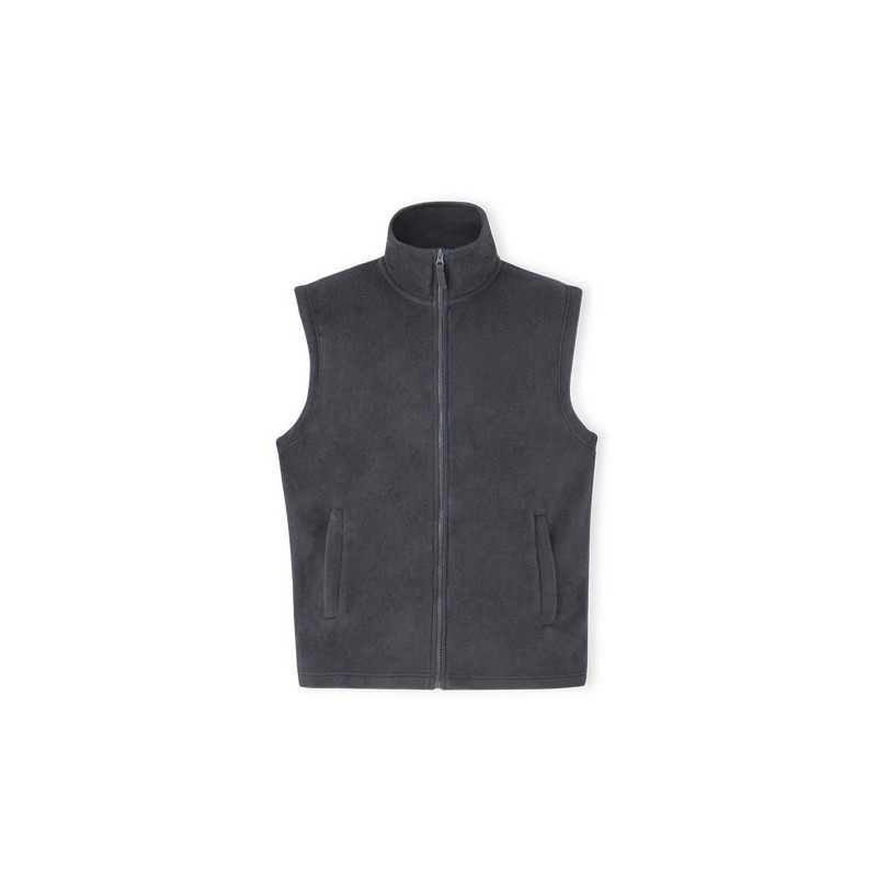 Gilet Polaire Personnalisable Éco-responsable Destin Matières : polyester Taille textile : S Couleurs : noir objet promotionnel 