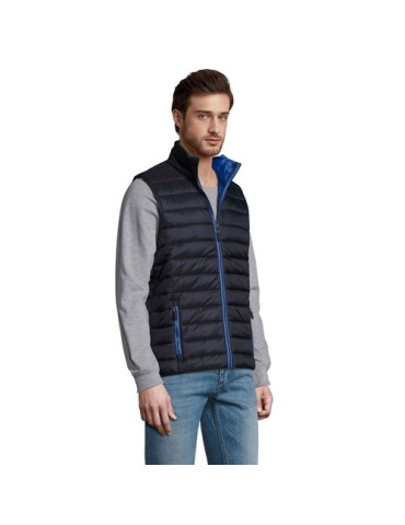 Doudoune Légère Personnalisable Bodywarmer WAVE MEN Taille textile : 3XL Couleurs : bleu marine impression logo haute qualité