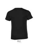 T-shirt personnalisé 100% coton enfant Régent Fit Matières : coton Taille textile : 3XL Couleurs : noir profond personnalisation