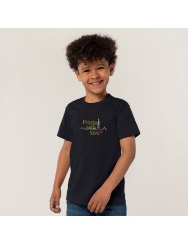 T-shirt personnalisé 100% coton enfant Régent Fit Matières : coton Taille textile : XL Couleurs : noir profond goodies publicita