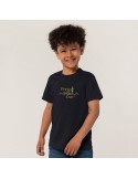 T-shirt personnalisé 100% coton enfant Régent Fit Matières : coton Taille textile : XXL Couleurs : noir profond marquage laser u