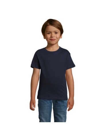 T-shirt personnalisé 100% coton enfant Régent Fit Matières : coton Taille textile : XXL Couleurs : french navy impression haute 