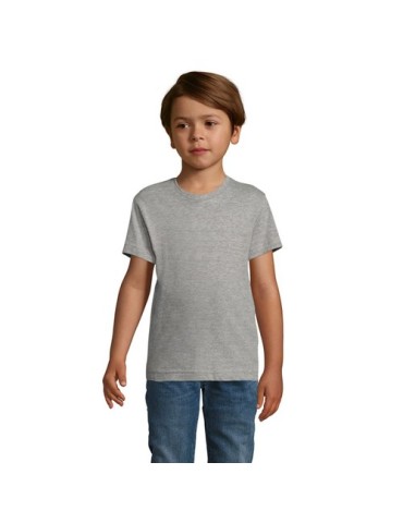 T-shirt personnalisé 100% coton enfant Régent Fit Matières : coton Taille textile : 4XL Couleurs : gris chiné livraison express 