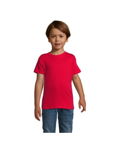 T-shirt personnalisé 100% coton enfant Régent Fit Matières : coton Taille textile : L Couleurs : rouge objet promotionnel éco-re