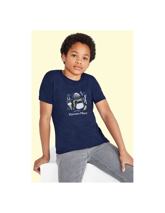 T-shirt personnalisé 100% coton enfant Régent Fit Matières : coton Taille textile : M Couleurs : rouge objet publicitaire robust