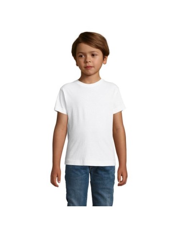 T-shirt personnalisé 100% coton enfant Régent Fit Matières : coton Taille textile : XL Couleurs : blanc accessoire événementiel 