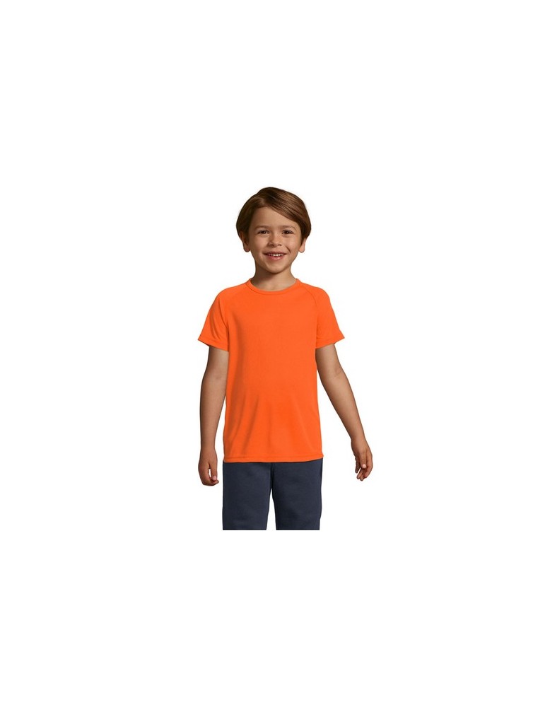 T-shirt Enfant Sportif Personnalisé 140g - SOL'S Matières : PET Taille textile : 3XL Couleurs : orange fluo goodies entreprise d