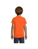 T-shirt Enfant Sportif Personnalisé 140g - SOL'S Matières : PET Taille textile : 3XL Couleurs : orange fluo marquage laser ultra