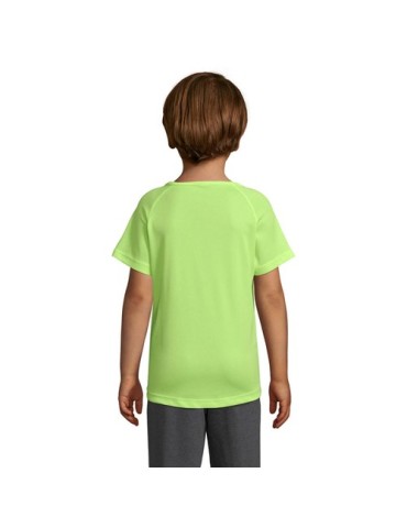 T-shirt Enfant Sportif Personnalisé 140g - SOL'S Matières : PET Taille textile : 3XL Couleurs : jaune fluo cadeau collaborateur 