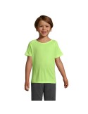 T-shirt Enfant Sportif Personnalisé 140g - SOL'S Matières : PET Taille textile : XL Couleurs : jaune fluo impression haute défin