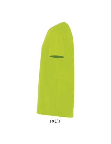 T-shirt Enfant Sportif Personnalisé 140g - SOL'S Matières : PET Taille textile : 3XL Couleurs : vert fluo cadeau affaires élégan