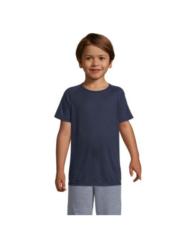 T-shirt Enfant Sportif Personnalisé 140g - SOL'S Matières : PET Taille textile : 3XL Couleurs : french navy livraison express 24