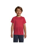 T-shirt Enfant Sportif Personnalisé 140g - SOL'S Matières : PET Taille textile : XL Couleurs : rouge impression logo haute quali