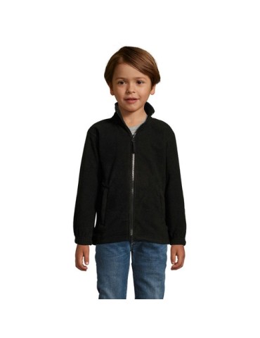 Veste Micropolaire Enfant Personnalisée 300g - NORTH KIDS Matières : PET Taille textile : L Couleurs : noir personnalisation rap