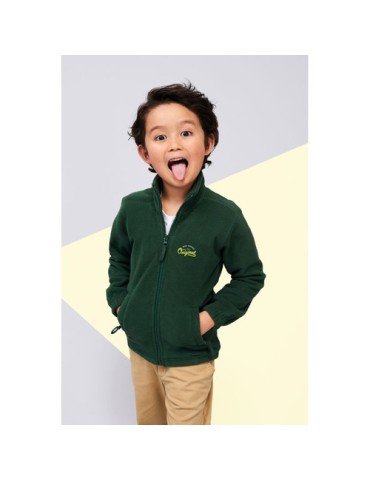 Veste Micropolaire Enfant Personnalisée 300g - NORTH KIDS Matières : PET Taille textile : 4XL Couleurs : bleu marine livraison e